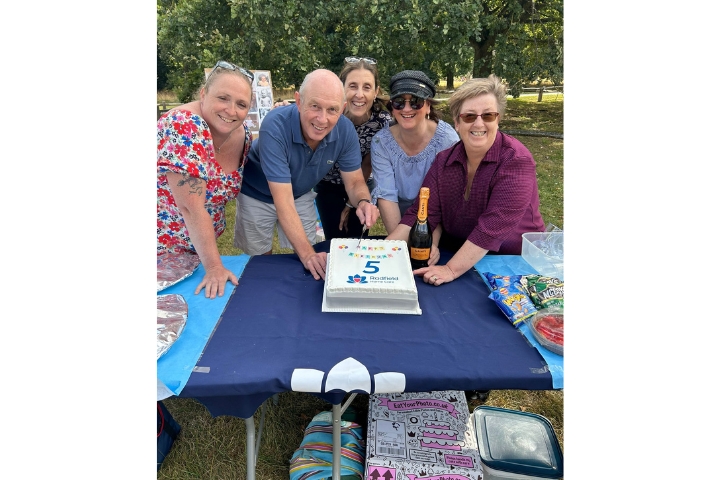 Radfield Stamford 5th Anniversary Cake Cutting