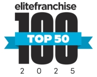 Radfield Home Care's award for being a top 50 franchise on the EF100 list