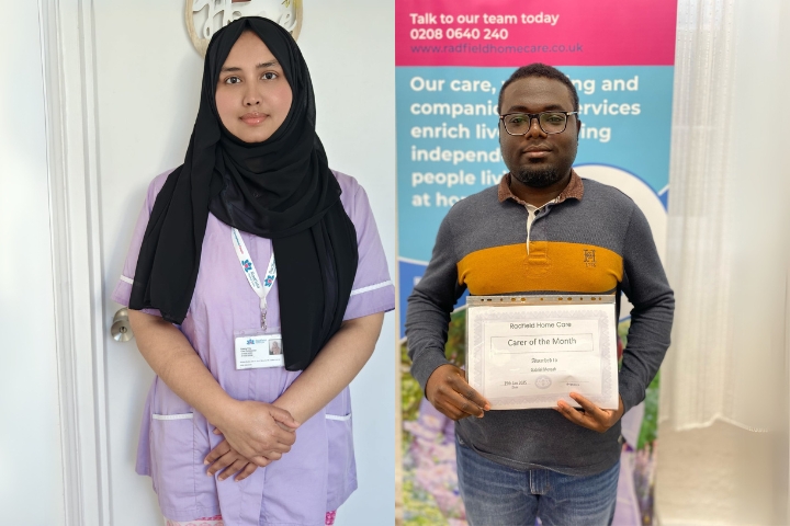 Care Professionals of the Month at Radfield Home Care Camden, Islington & Haringey